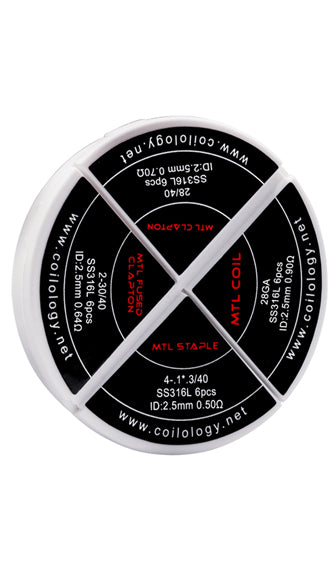 Coilology MTL 4-IN-1 Prebuilt Coils Set- 24 pack