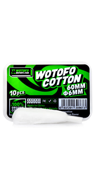 Wotofo Agleted Organic Cotton • 10 pieces 6ml